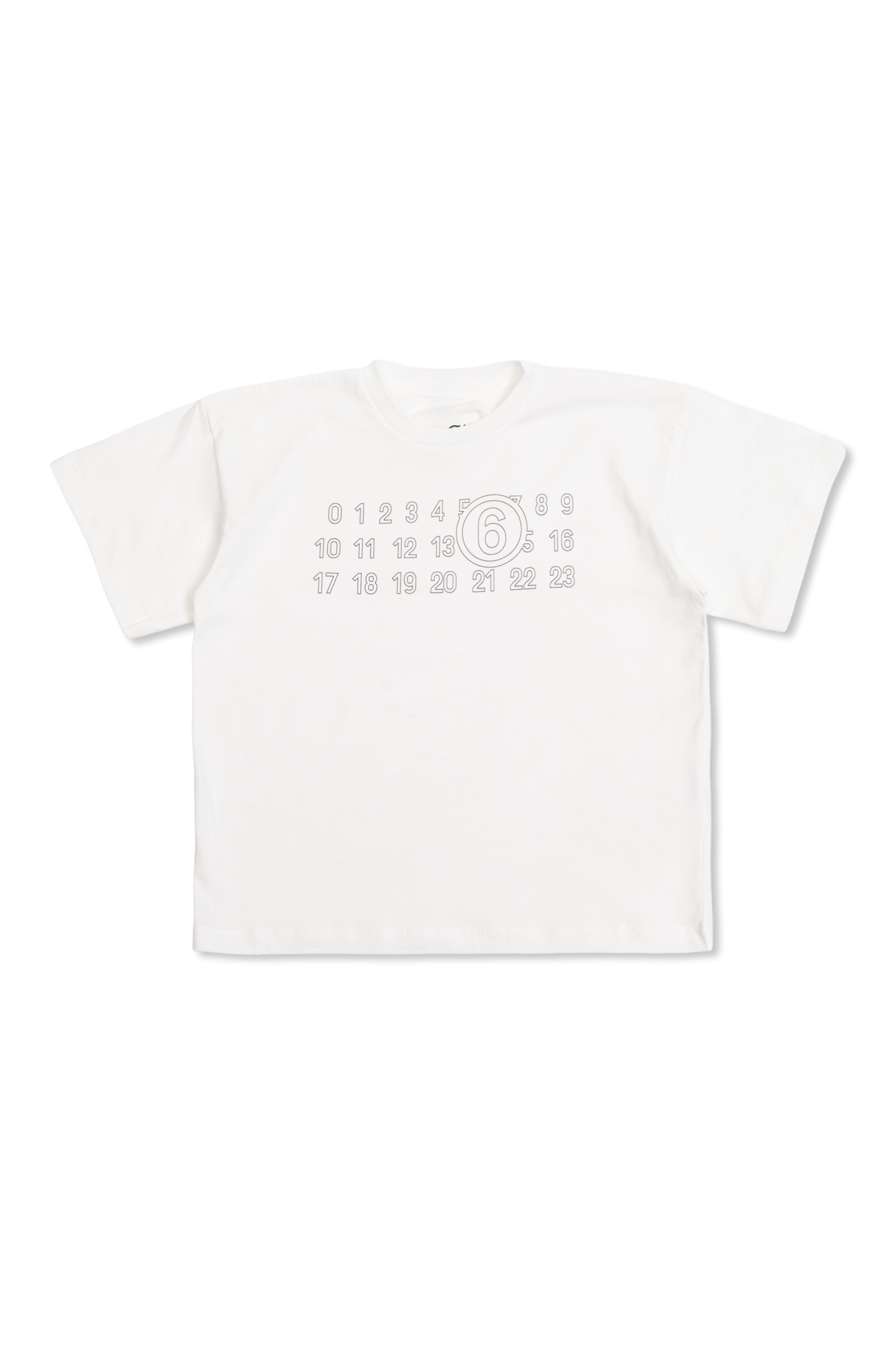 MM6 MAISON MARGIELA キッズロゴプリント ホワイトTシャツ MM6 Maison Margiela Kids T-shirt with print | Kids's | Vitkac